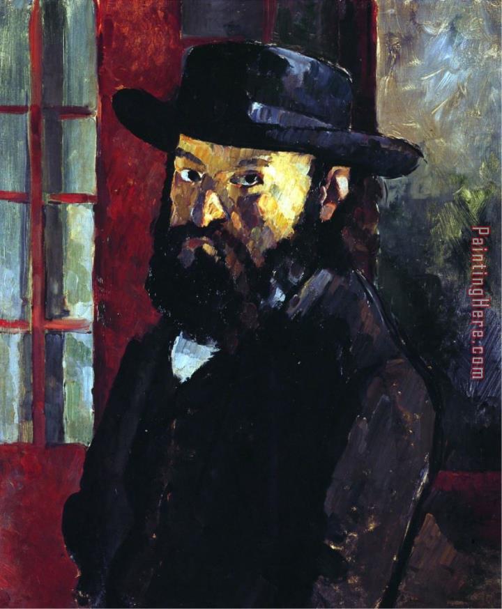 Paul Cezanne Portrait of Cezanne with Felt Hat Around 1879